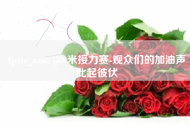 茌平500米接力赛-观众们的加油声此起彼伏