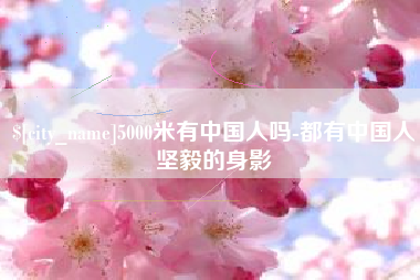 茌平5000米有中国人吗-都有中国人坚毅的身影