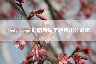 茌平消防救援学院四川分数线