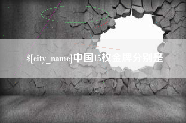 茌平中国15枚金牌分别是