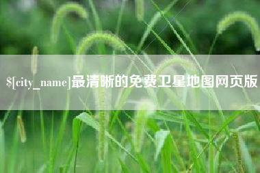 茌平最清晰的免费卫星地图网页版