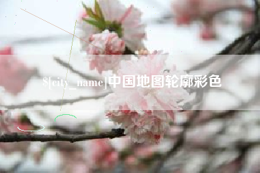 茌平中国地图轮廓彩色