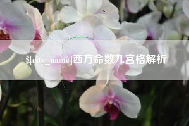 茌平西方命数九宫格解析
