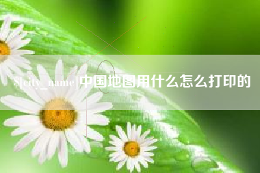 茌平中国地图用什么怎么打印的