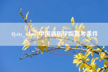茌平中国消防学院报考条件