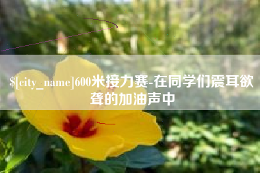 茌平600米接力赛-在同学们震耳欲聋的加油声中