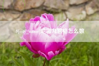 茌平地图九宫格怎么数