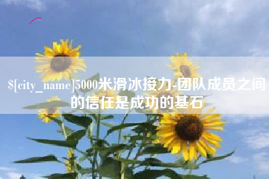 茌平5000米滑冰接力-团队成员之间的信任是成功的基石