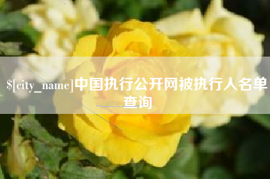 茌平中国执行公开网被执行人名单查询