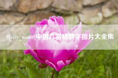 茌平中国九宫格数字图片大全集