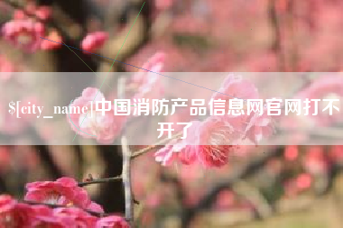 茌平中国消防产品信息网官网打不开了