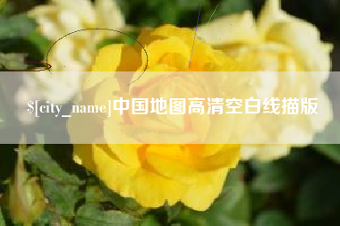 茌平中国地图高清空白线描版