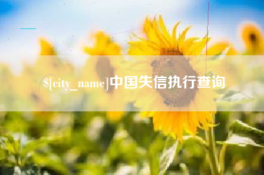 茌平中国失信执行查询