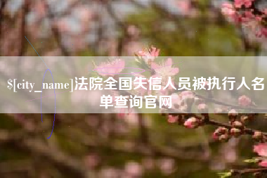 茌平法院全国失信人员被执行人名单查询官网
