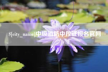 茌平中级消防中控证报名官网