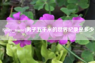 茌平男子五千米的世界纪录是多少