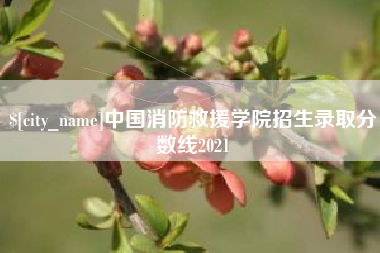 茌平中国消防救援学院招生录取分数线2021