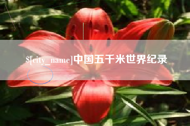 茌平中国五千米世界纪录