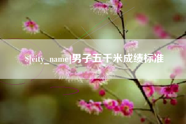 茌平男子五千米成绩标准