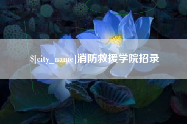 茌平消防救援学院招录