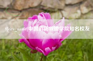 茌平中国消防救援学院知名校友