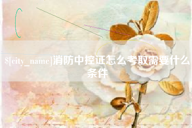 茌平消防中控证怎么考取需要什么条件