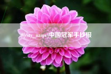 茌平中国冠军手抄报
