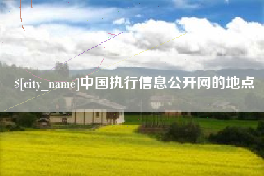 茌平中国执行信息公开网的地点