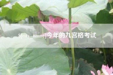 茌平今年的九宫格考试
