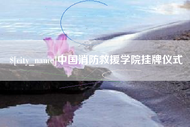 茌平中国消防救援学院挂牌仪式