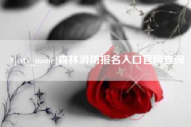 茌平森林消防报名入口官网查询