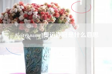 茌平奥运连冠是什么意思